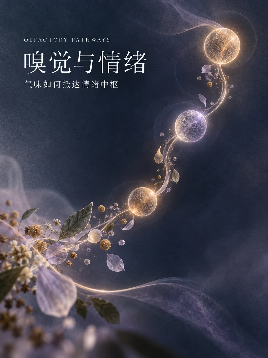 嗅觉通路：植物芳香分子、嗅觉通路与情绪中枢